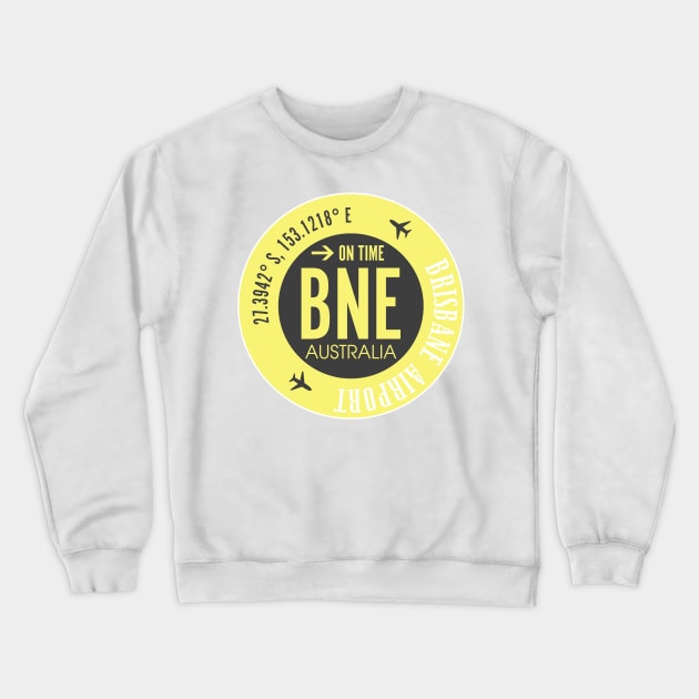 Airport Brisbane Crewneck Sweatshirt by Woohoo